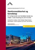 Rapportforside AFI-rapport med tittelen "Samfunnssikkerhet og beredskap"