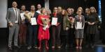 OsloMet award winners gathered at the stage after award seremony.