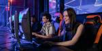 happy girl gamer