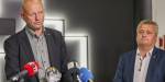 Stein Lier Hansen og Jørn Eggum under lønnsforhandlingene i 2022