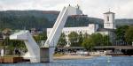 Stupetårnet Svanen og rådhuset i Bærum. Foto: Bærum kommune / Martin Andersen