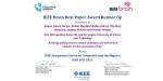 The diploma for the IEEE Brain Best Paper Award Runner Up