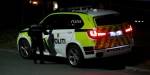 Politibil i Oslo på nattestid