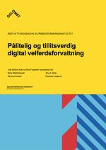Rapportforside med abstrakt mønster
