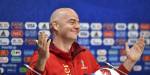 FIFA-president Gianni Infantino under ein pressekonferanse.