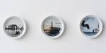 Three pictures of "Ocean Viking" platform on porcelain.