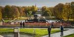 View of Frognerparken in autumn colours.