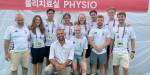 Physiotherapy students from OsloMet and Denmark pose with Pro-Rector for Social Impact and Collaboration Carl Christian Thodesen in Seoul
