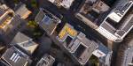 Drone photo from OsloMet campus Pilestredet.